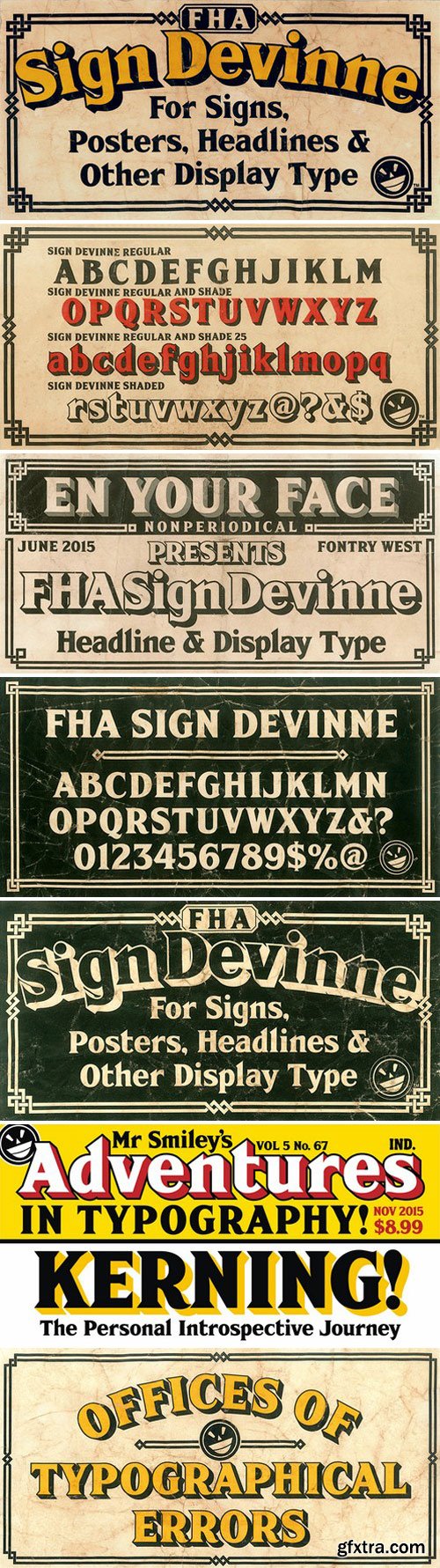 FHA Sign DeVinneNC Font