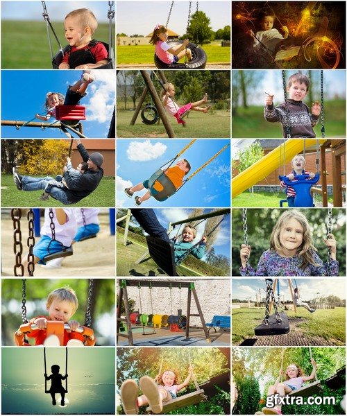 Collection of children baby boy girl a swing 25 HQ Jpeg