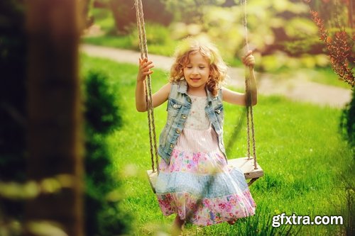 Collection of children baby boy girl a swing 25 HQ Jpeg