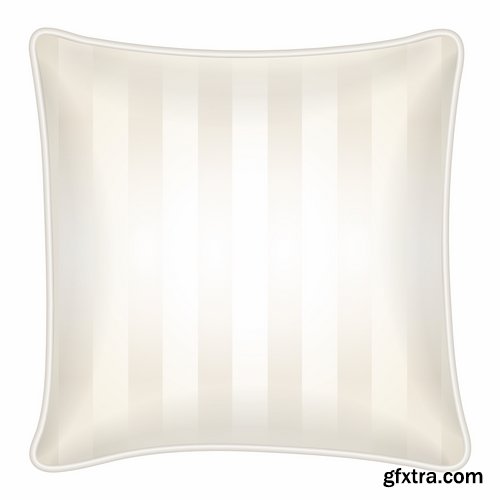 Collection pillow image pattern example template interior bed 25 EPS