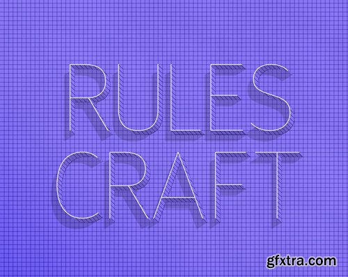 Rules Craft Psd Text Effect