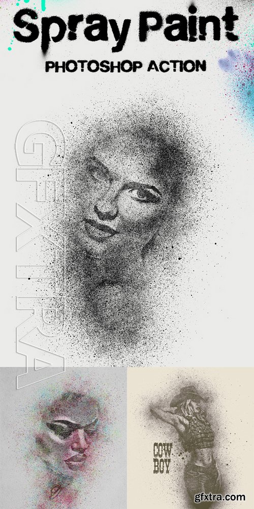 GraphicRiver - Spray Paint Photoshop Action 17369859