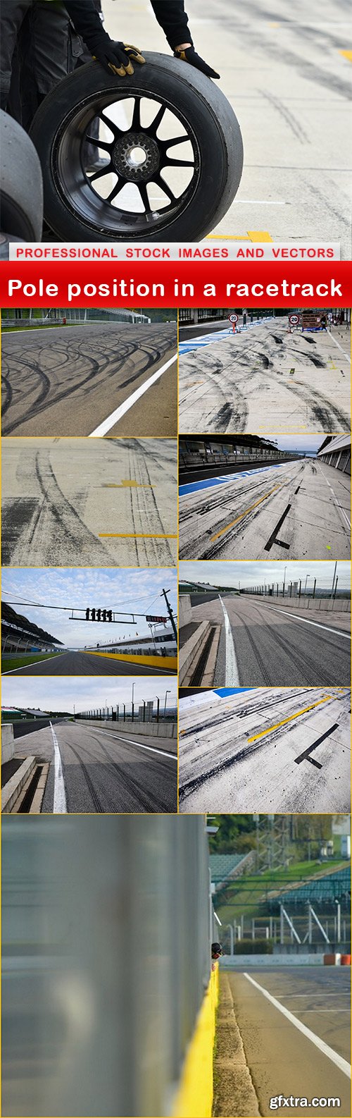 Pole position in a racetrack - 10 UHQ JPEG