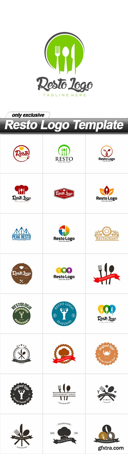 Resto Logo Template - 25 EPS