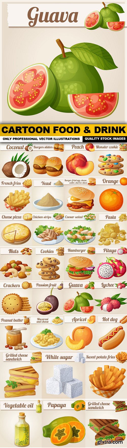 Cartoon Food &amp; Drink - 30 Vector