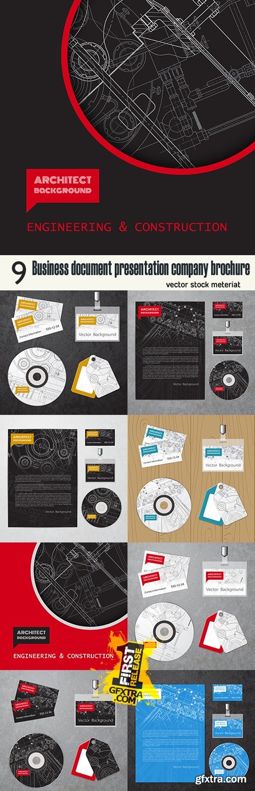 Business document presentation company brochure