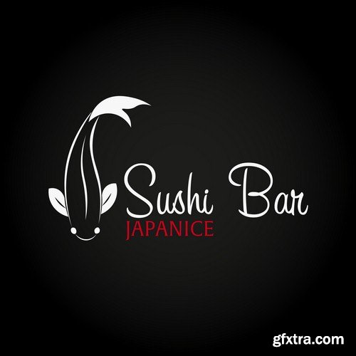 Sushi bar logo - 8 EPS