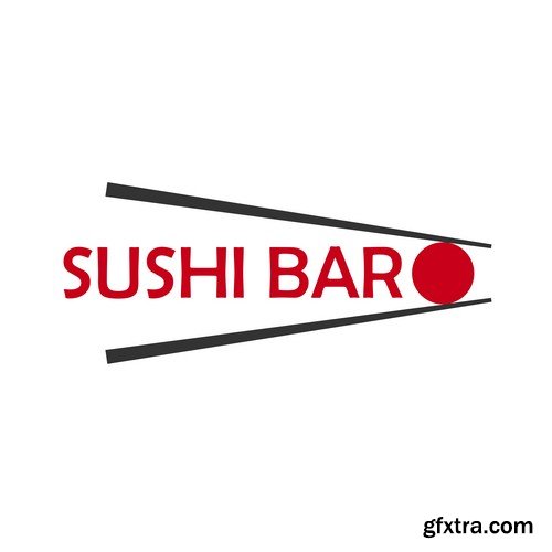 Sushi bar logo - 8 EPS