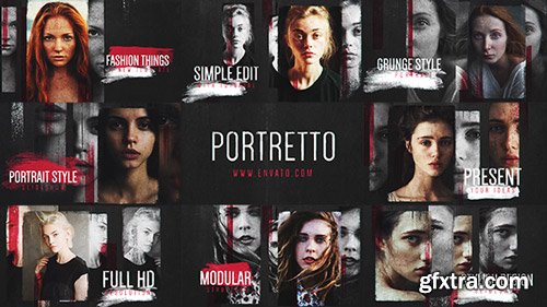 Videohive - Portretto // Grunge Slideshow - 17277802