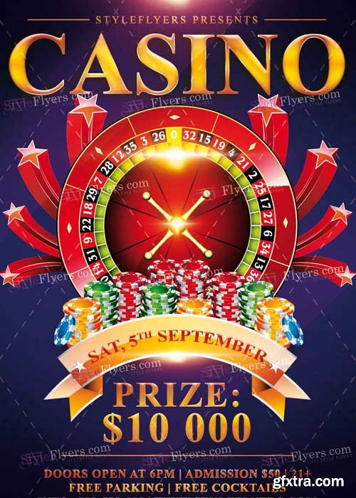 Casino V7 PSD Flyer Template