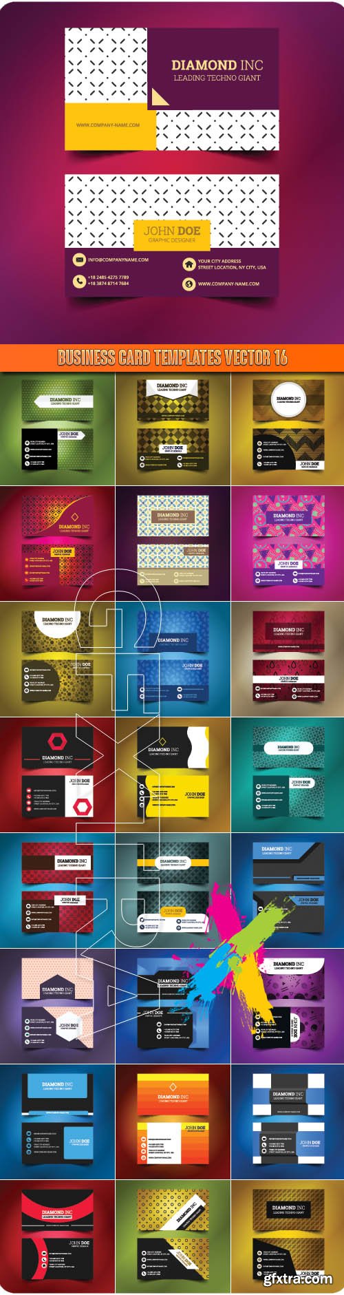 Business Card Templates vector 16