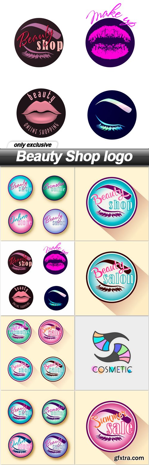 Beauty Shop logo - 8 EPS