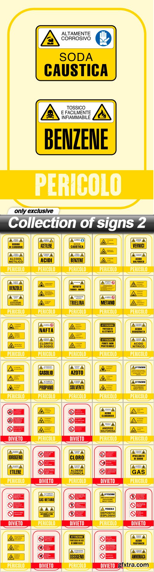 Collection of signs 2 - 40 EPS