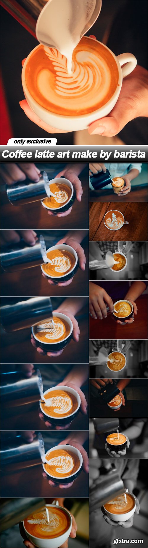 Coffee latte art make by barista - 15 UHQ JPEG