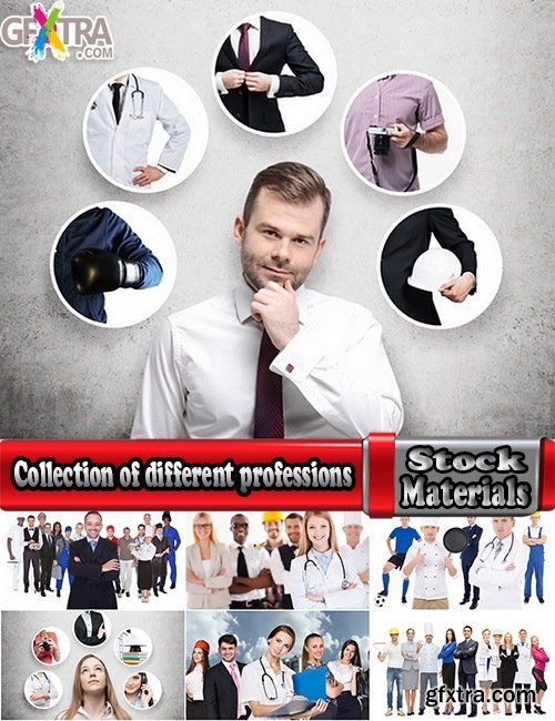 Collection of different professions builder doctor working businessman 25 HQ Jpeg