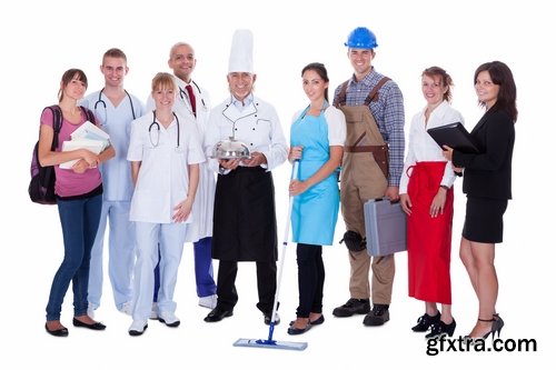 Collection of different professions builder doctor working businessman 25 HQ Jpeg