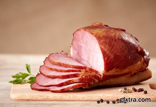 Collection of smoked smoked sturgeon bacon slicing meat 25 HQ Jpeg