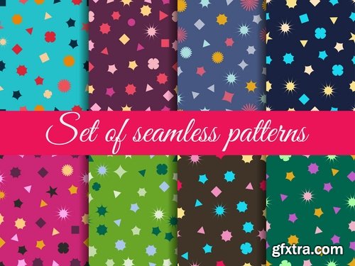 Collection of  wallpaper pattern background is 25 EPS