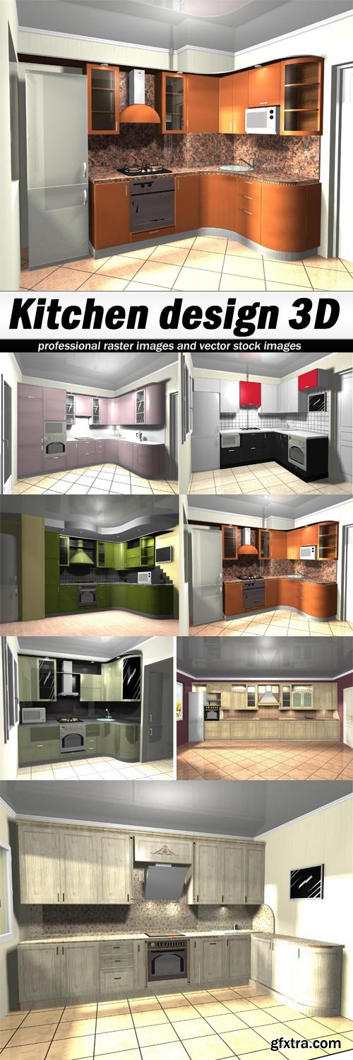 Kitchen design 3D - 7 UHQ JPEG