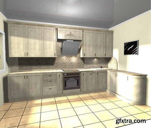 Kitchen design 3D - 7 UHQ JPEG