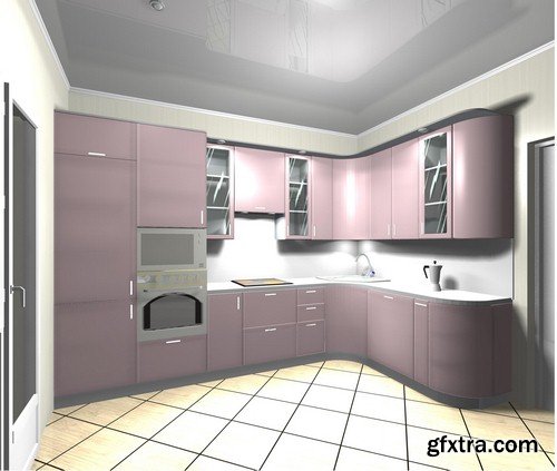 Kitchen design 3D - 7 UHQ JPEG