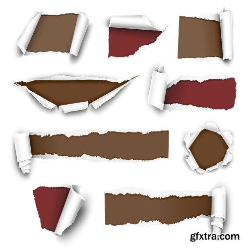 Torn paper vector