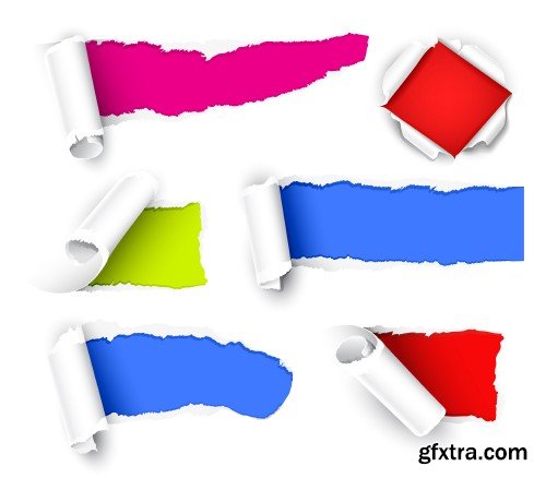 Torn paper vector