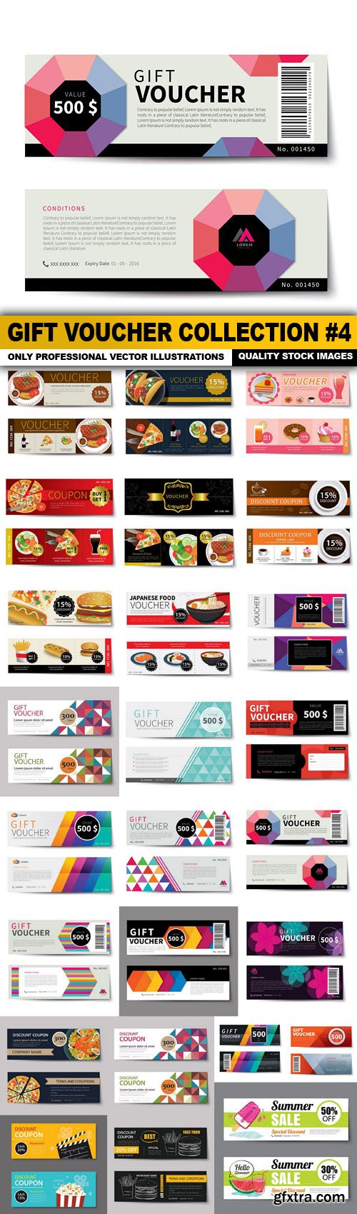 Gift Voucher Collection #4 - 25 Vector