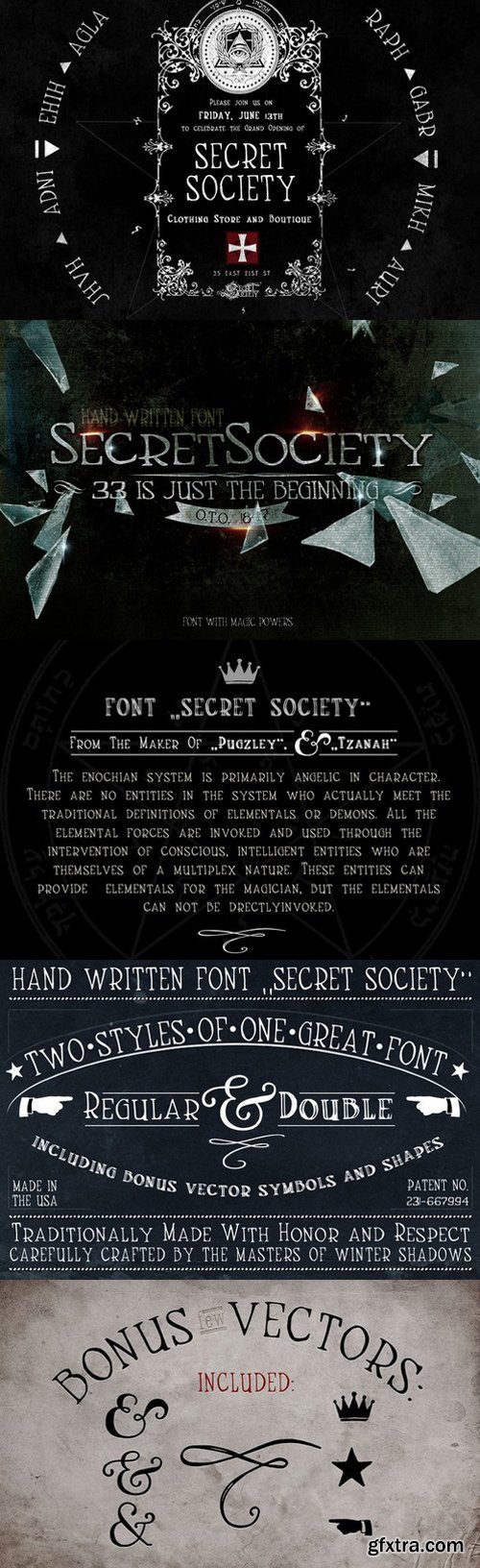 CM - Handmade Font SecretSociety 829003