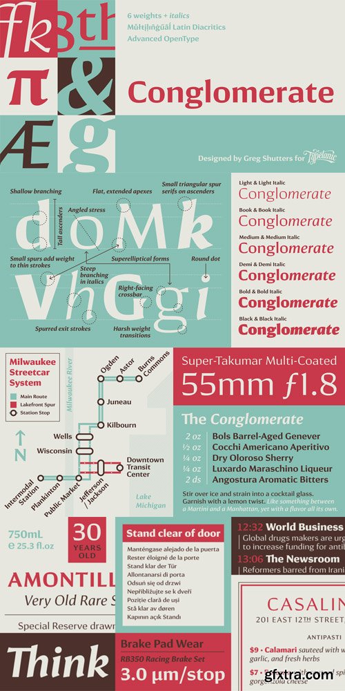 Conglomerate Font Family $139