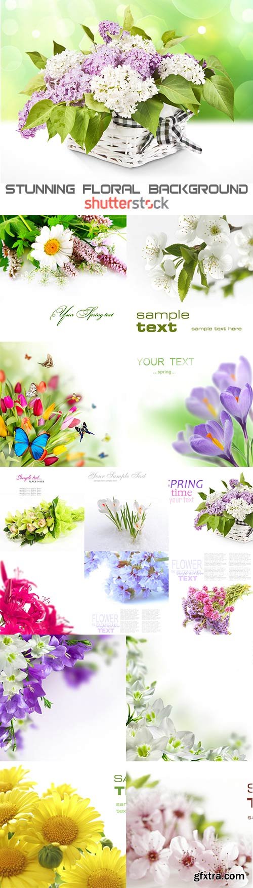 Stunning Floral raster background