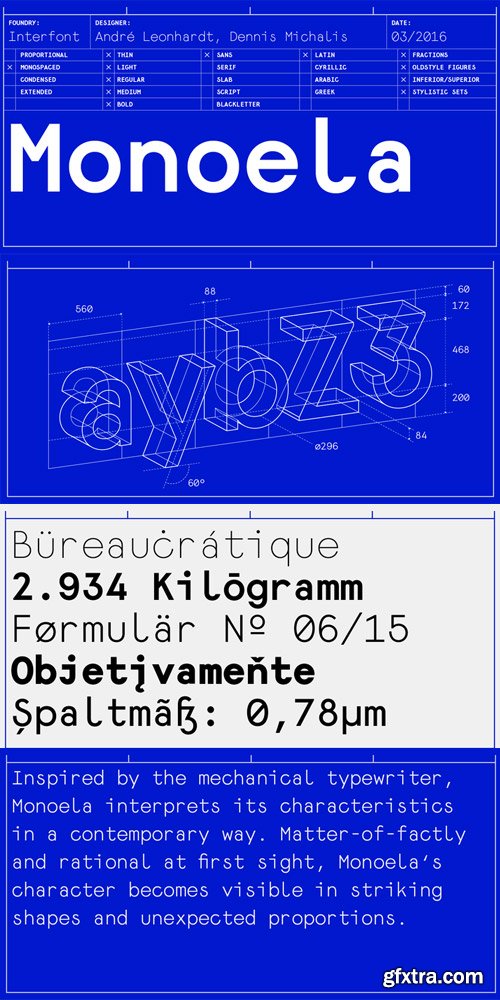 Monoela Font Family $160