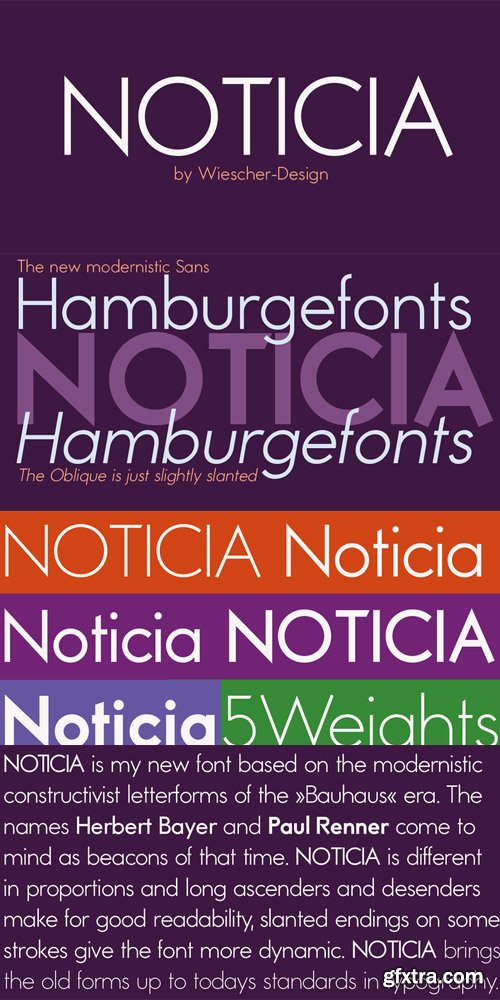 Noticia Font Family $55