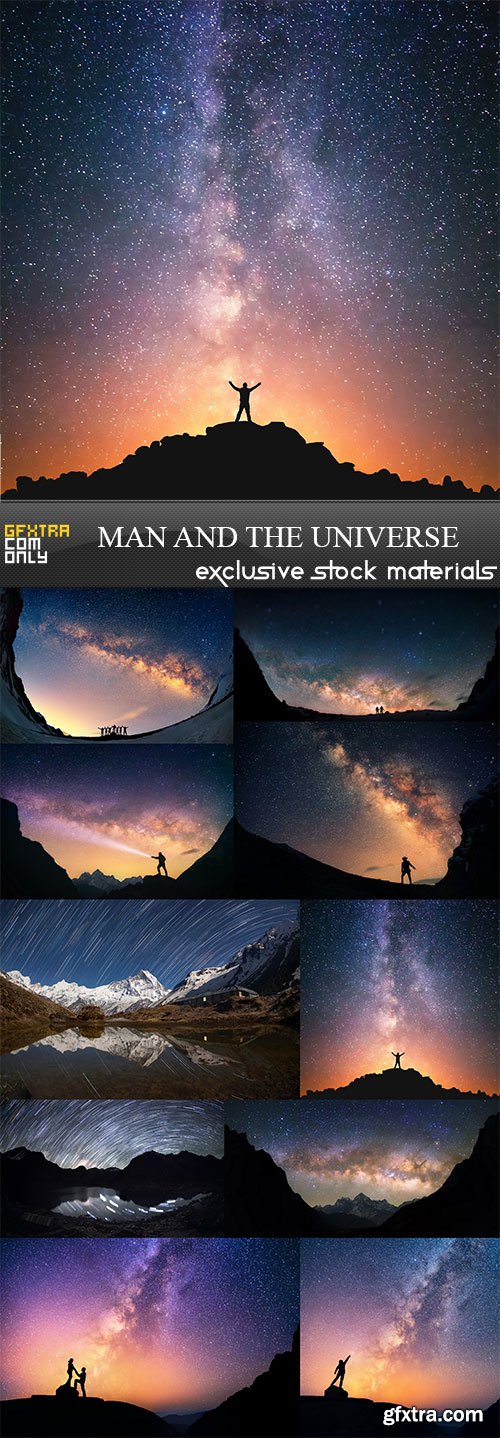 Man and the Universe, 10 x UHQ JPEG