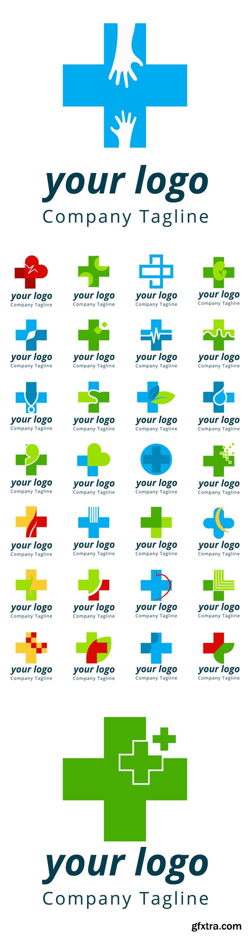 Vector Set - Modern Medical Logos