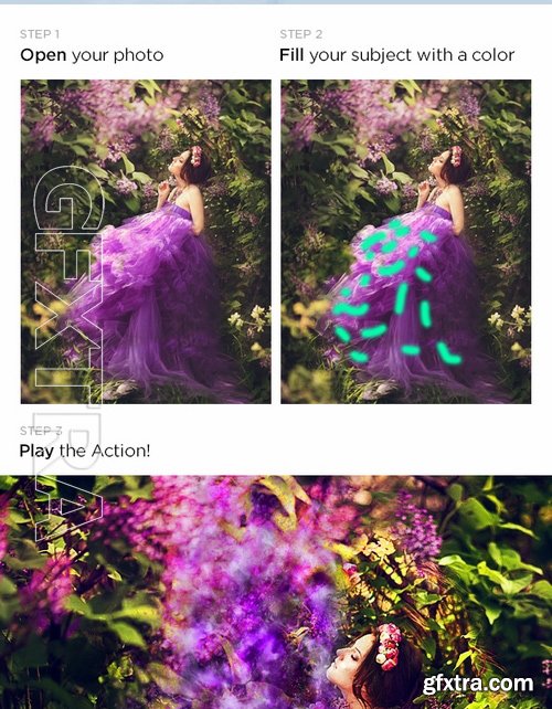 GraphicRiver - Particles Photoshop Action 17283359