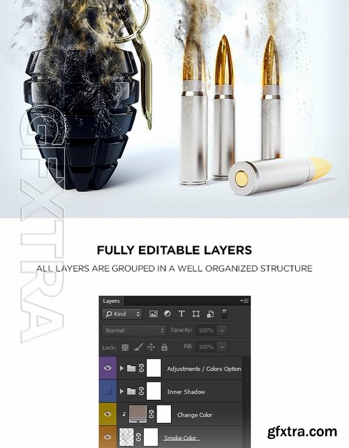 GraphicRiver - Particles Photoshop Action 17283359