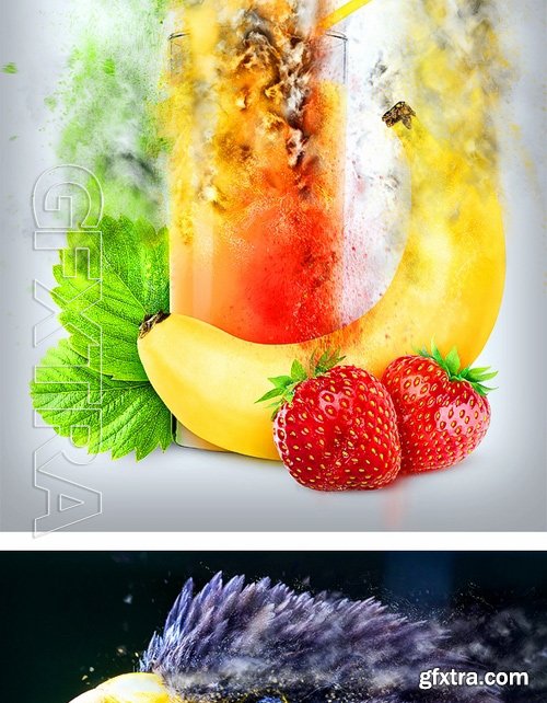 GraphicRiver - Particles Photoshop Action 17283359