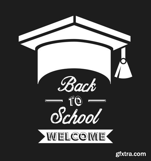 Back to school poster - 5 EPS