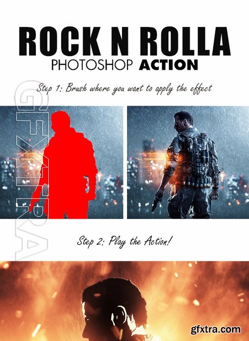 GraphicRiver - Rock N Rolla Photoshop Action 17427129