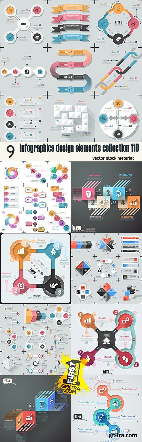 Infographics design elements collection 110