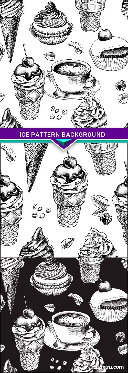 Ice Pattern Background 3X EPS