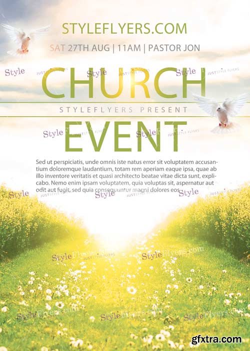 Church Event V1 PSD Flyer Template