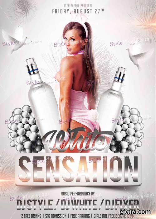 White Sensation V5 PSD Flyer Template