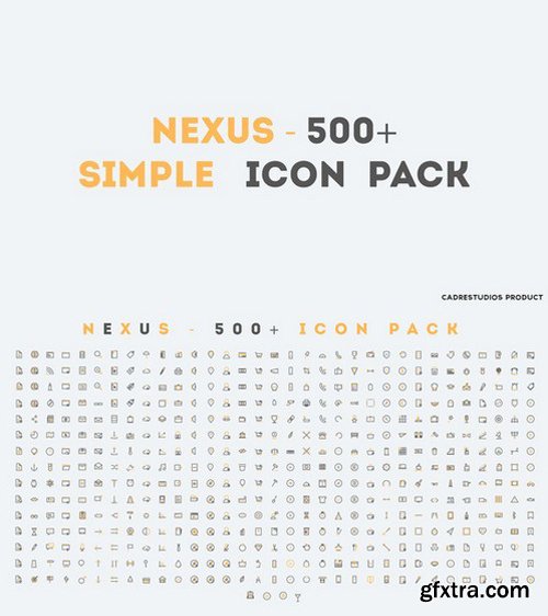CM - NEXUS - 500+ Pixel-Perfect Icons 770088