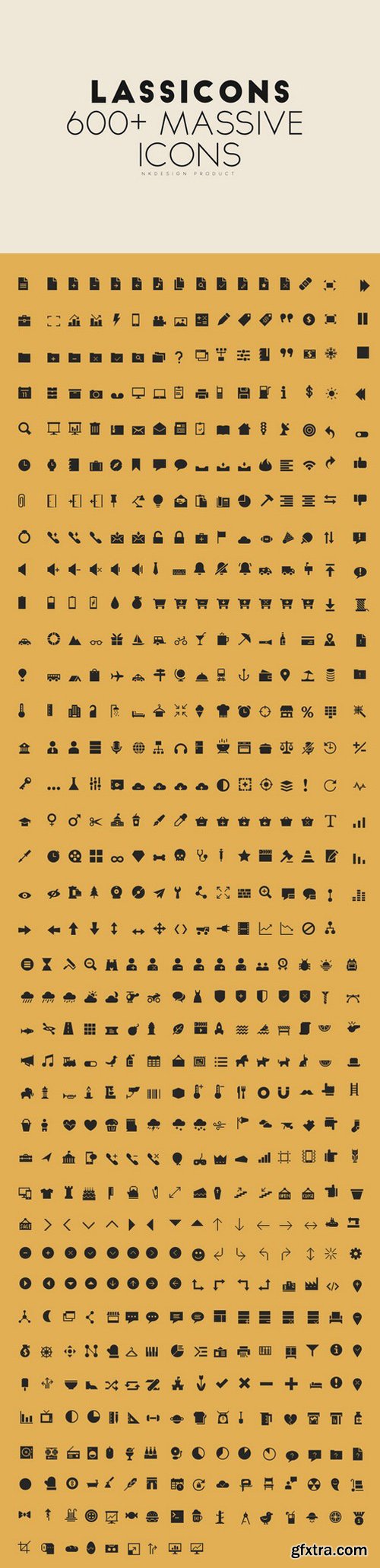 CM - Lassicon - 600+ ICONS Pack 751548