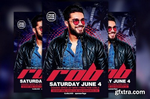 CM - DJ Rob Club Party Flyer Template 813654