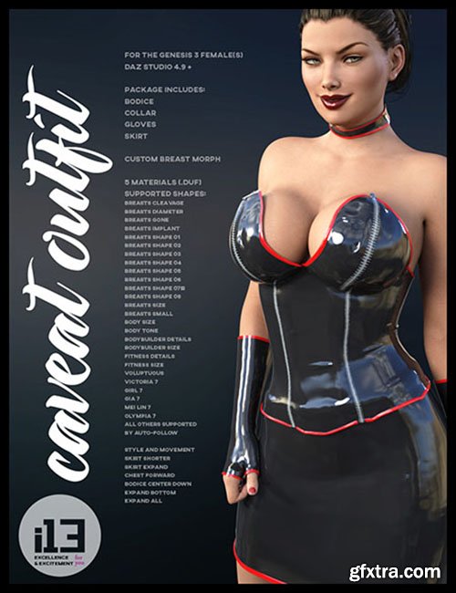 i13 CAVEAT OUTFIT for the Genesis 3 Female(s) by ironman13