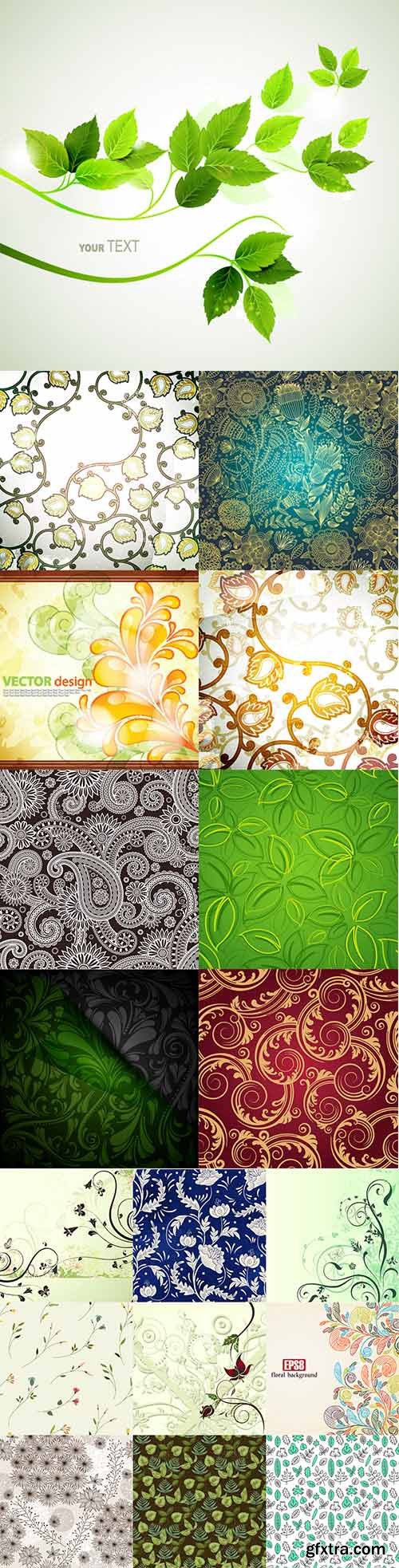 Plant design vector elements - 2