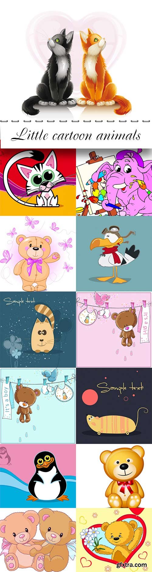 Little cartoon animals